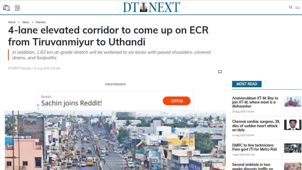 https://www.dtnext.in/news/chennai/4-lane-elevated-corridor-to-come-up-on-ecr-from-tiruvanmiyur-to-uthandi-845079